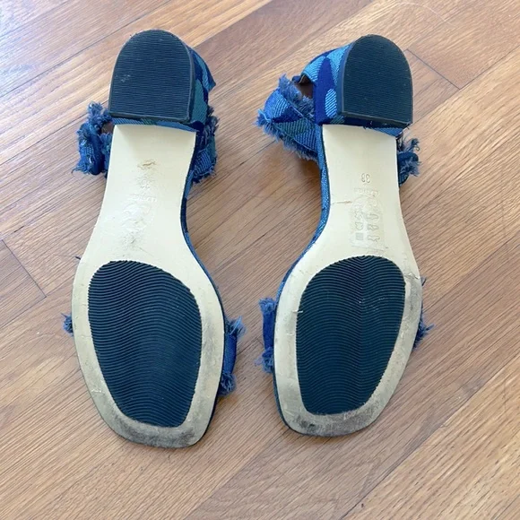 Anthropologie All Black brand sandals - Picture 3 of 4